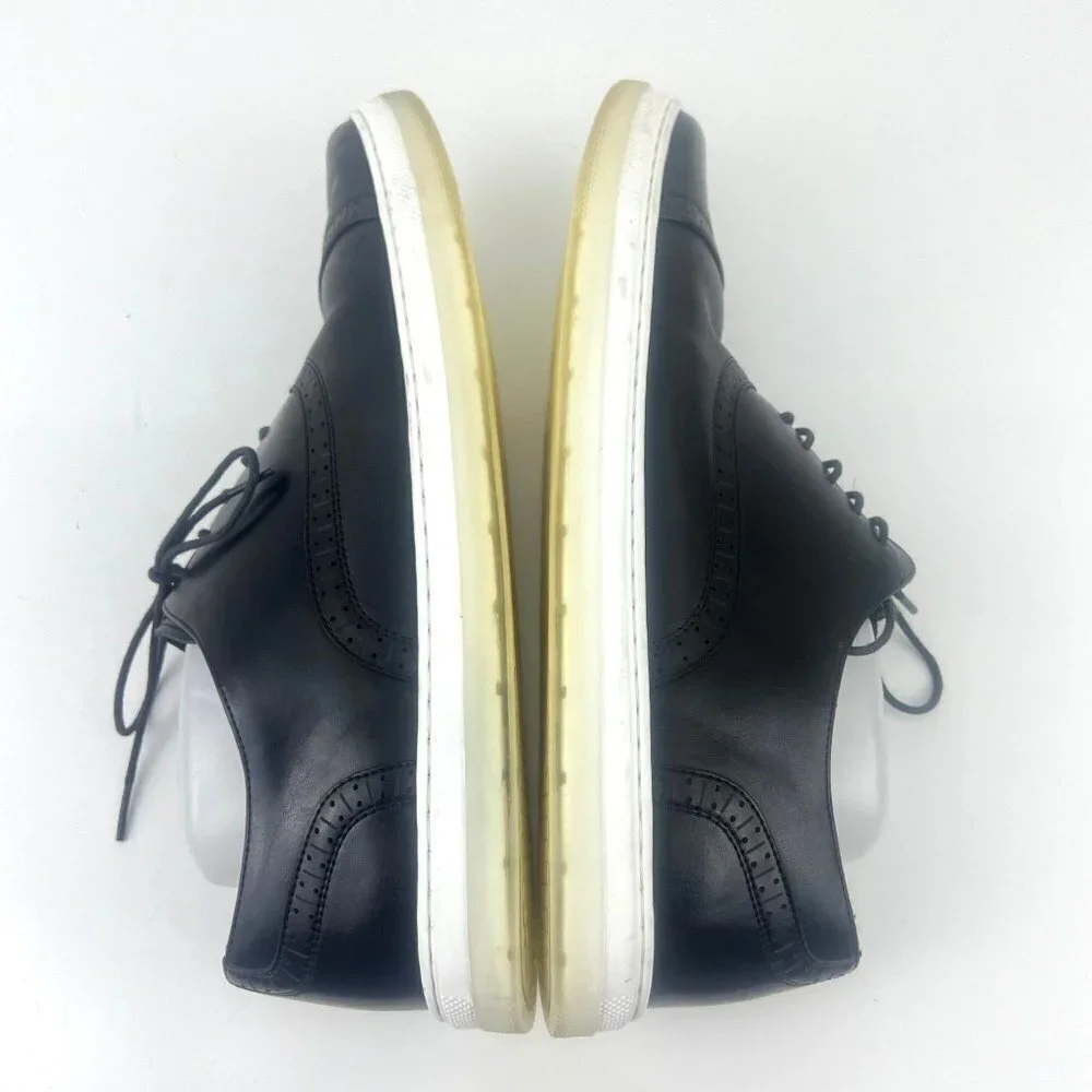 Kenneth Cole Men's Colvin‎ 2.0 CT Oxfords Black Leather Shoes Comfort Size 11